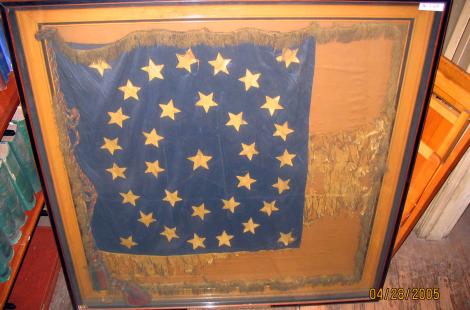 Fragment of battle flag of 118th PA volunteer infantry (86.2.68)